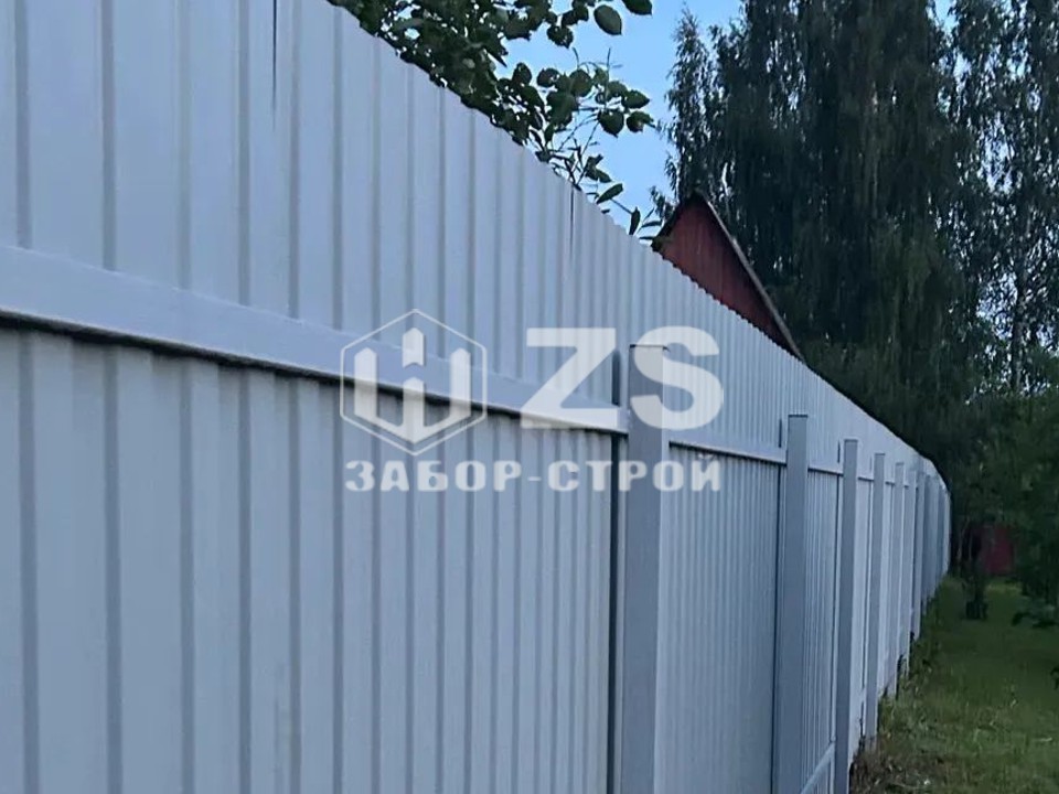 Забор из профнастила 154 метров Забор из профнастила 154 метров